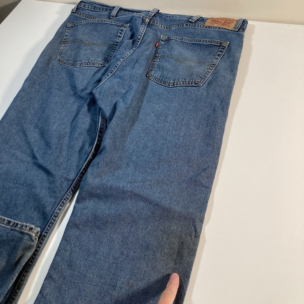 Levi's 505 Jeans 40x32 Straight Blue Med Wash Denim Cowboy Workwear - Picture 4 of 9